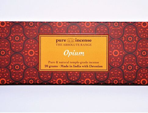 Vonné tyčinky - Pure Incense, Absolute Opium přírodní luxusní vonné tyčinky, agarbathi vhodné k provonění prostoru s ušlechtilou vůní