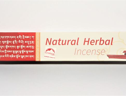 Vonné tyčinky - Natural Herbal Incense/ červené přírodní řemeslné tradiční himálajské vonné tyčinky vhodné k čištění a meditaci