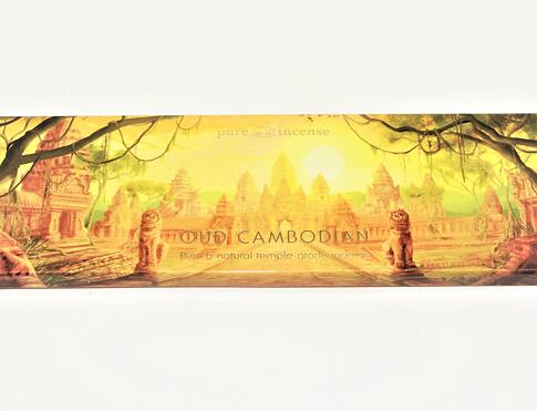 Vonné tyčinky - Pure Incense, Cambodian Oud  přírodní luxusní vonné tyčinky, agarbathi vhodné k provonění prostoru s ušlechtilou vůní