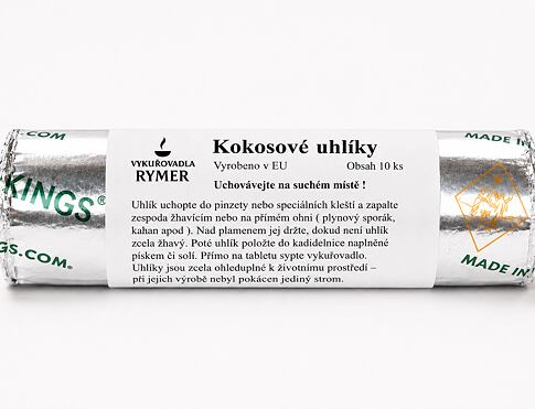 Kokosové uhlíky Three Kings 10 ks tablet – přírodní uhlík na vykuřování
