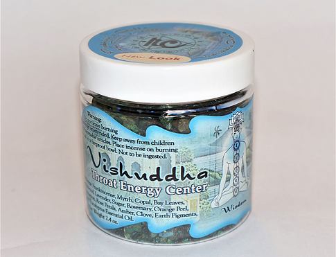 VISHUDDHA čakra 5. krční  vykuřovací směs vhodná na pálení pro harmonizaci jednotlivých energetických center