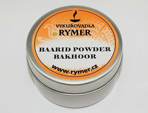 Baarid powder Bakhoor nebo bakhor, bakhur, oud je vykuřovací směs s omamnou orientální vůní jež harmonizuje energie a přináší povznesenou náladu, parfém ve vykuřovadle