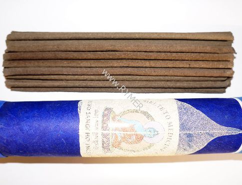 Vonné tyčinky - Medicine Buddha Rewo /modré přírodní řemeslné tradiční himálajské vonné tyčinky vhodné k čištění a meditaci