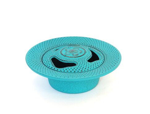 Stojánek Iwachu litina, květ sakury /tyrkysový