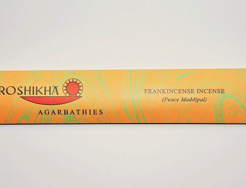 AUROSHIKHA Frankincense  přírodní vonné tyčinky, agarbathi vhodné k provonění prostoru s ušlechtilou vůní
