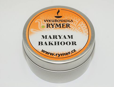 Maryam Bakhoor nebo bakhor, bakhur, oud je vykuřovací směs s omamnou orientální vůní jež harmonizuje energie a přináší povznesenou náladu, parfém ve vykuřovadle