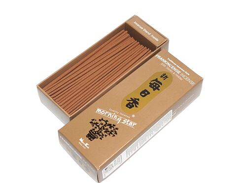Vonné tyčinky - Morning Star FRANKINCENSE, Nippon Kodo  luxusní vonné tyčinky s minimem kouře pro provonění prostoru a vytvoření relaxační atmosféry