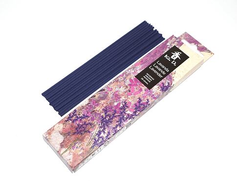 Vonné tyčinky - Koh-Do LAVANDA, Nippon Kodo  luxusní vonné tyčinky s minimem kouře pro provonění prostoru a vytvoření relaxační atmosféry