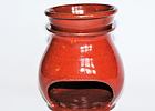 VYKUŘOVACÍ PÍCKA a AROMALAMPA, červenohnědá vhodná k jemnému pálení vykuřovadla či zahřátí éterických olejů při aromaterapii