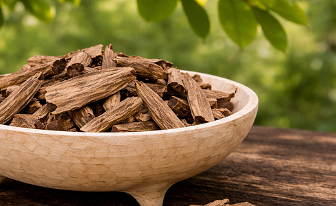 Agarwood (oud) – vzácné vonné dřevo s vysokým obsahem pryskyřice