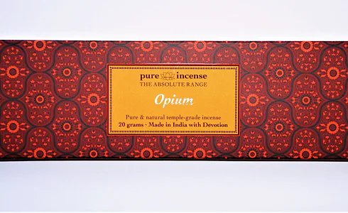 Vonné tyčinky - Pure Incense, Absolute Opium přírodní luxusní vonné tyčinky, agarbathi vhodné k provonění prostoru s ušlechtilou vůní