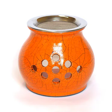 Keramická vykuřovací pícka raku, oranžová