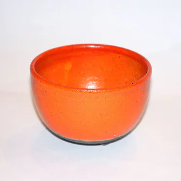 Kadidelnice keramická RAKU miska I. - oranžová