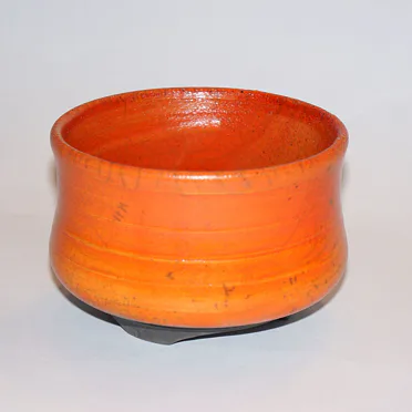 Kadidelnice keramická RAKU miska VI. - oranžová