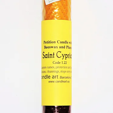 Svíce z včelího vosku, léčivá-rituální, SVATÝ CYPRIAN