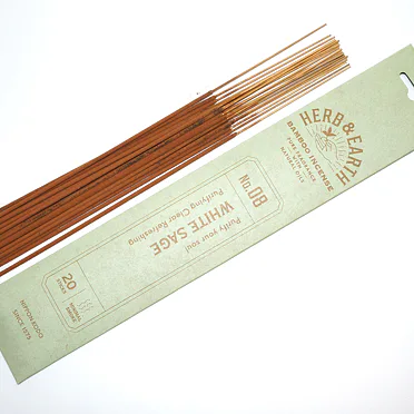 Vonné tyčinky - Herb and Earth WHITE SAGE, Nippon Kodo