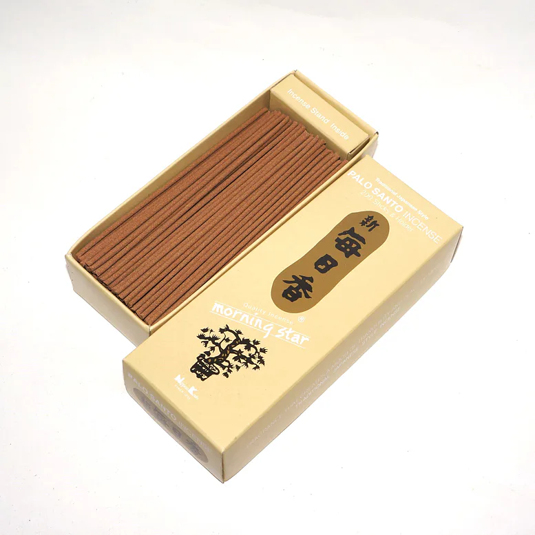 Vonné tyčinky - Morning Star PALO SANTO, Nippon Kodo  luxusní vonné tyčinky s minimem kouře pro provonění prostoru a vytvoření relaxační atmosféry