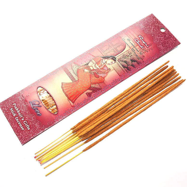 Vonné tyčinky - RAGINI GAUDI - sweetgrass  přírodní vonné tyčinky, agarbatti vhodné k provonění prostoru s ušlechtilou vůní