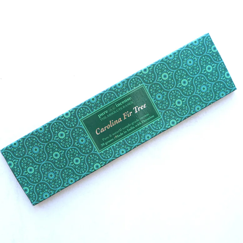 Vonné tyčinky - Pure Incense, Absolute Carolina Fir Tree  přírodní luxusní vonné tyčinky, agarbathi vhodné k provonění prostoru s ušlechtilou vůní