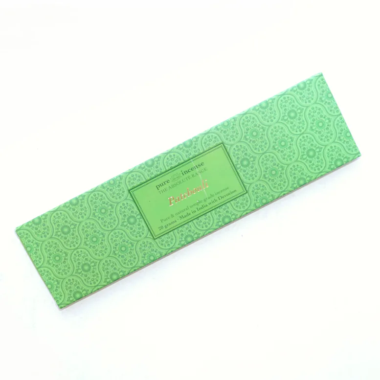 Vonné tyčinky - Pure Incense, Absolute Patchouli  přírodní luxusní vonné tyčinky, agarbathi vhodné k provonění prostoru s ušlechtilou vůní