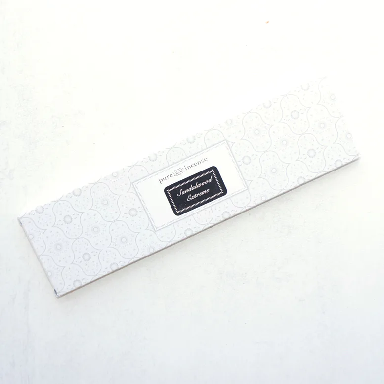 Vonné tyčinky - Pure Incense, Sandalwood Extreme přírodní luxusní vonné tyčinky, agarbathi vhodné k provonění prostoru s ušlechtilou vůní