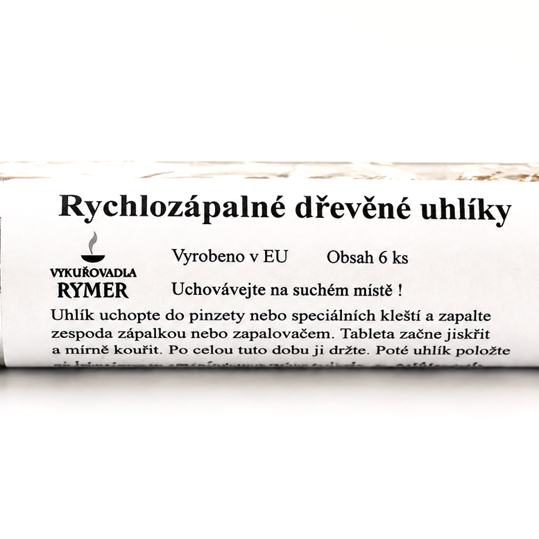 Rychlozápalné uhlíky Floga  – uhlíky na vykuřování – 6 kusů
