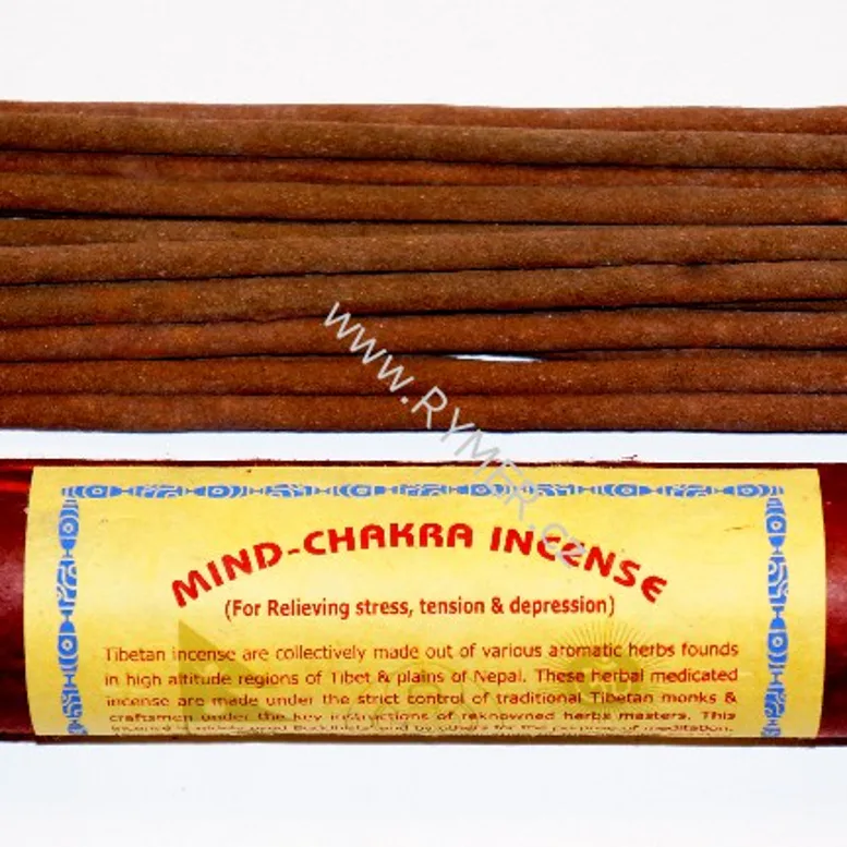 Vonné tyčinky - Mind Chakra  přírodní řemeslné tradiční himálajské vonné tyčinky vhodné k čištění a meditaci
