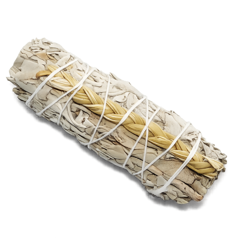 Svazek bílé šalvěje se sweetgrass – přírodní vykuřovadlo