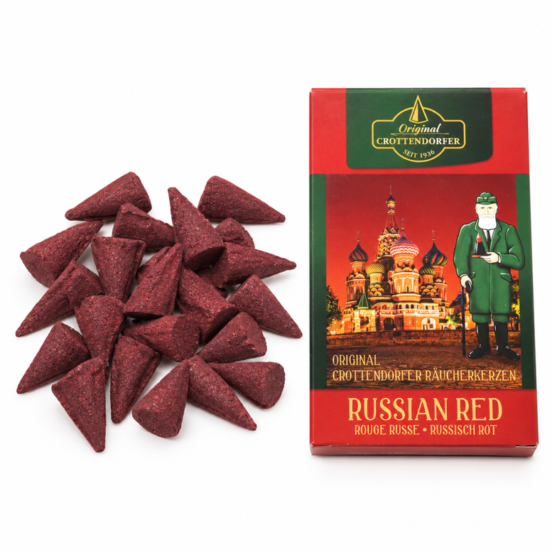 Vonné kužely Russian Red s květinově-pryskyřičnou vůní