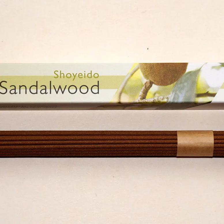 Vonné tyčinky - Overtones - SANDALWOOD, Shoyeido tyčinky prvotřídní kvality s jemným kouřem, ideální pro relaxaci a příjemnou atmosféru