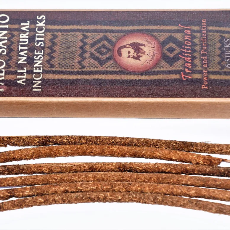 Šamanské tyčinky - PALO SANTO, tradiční vonné tyčinky vhodné jako alternativa k vykuřovadlům s očistnými, relaxačními či spirituálními účinky