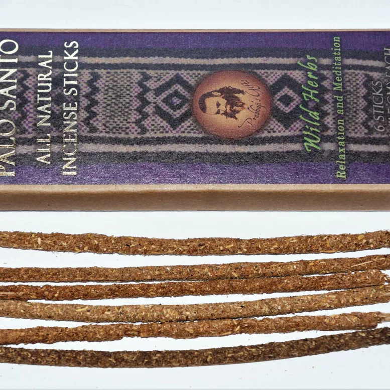 Šamanské tyčinky - PALO SANTO a divoké byliny vonné tyčinky vhodné jako alternativa k vykuřovadlům s očistnými, relaxačními či spirituálními účinky