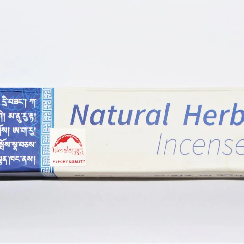 Vonné tyčinky - Natural Herbal Incense/ modré přírodní řemeslné tradiční himálajské vonné tyčinky vhodné k čištění a meditaci