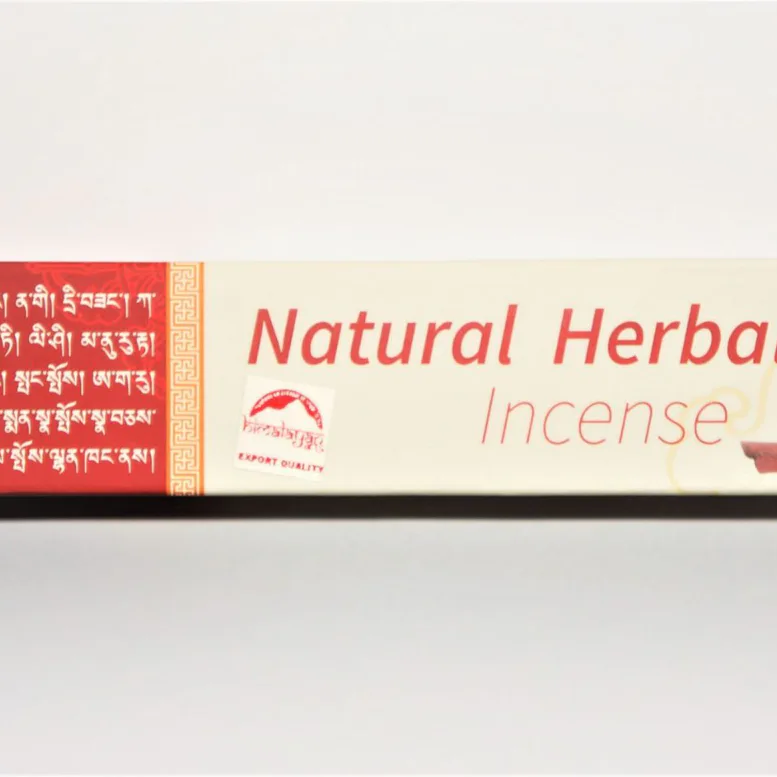 Vonné tyčinky - Natural Herbal Incense/ červené přírodní řemeslné tradiční himálajské vonné tyčinky vhodné k čištění a meditaci