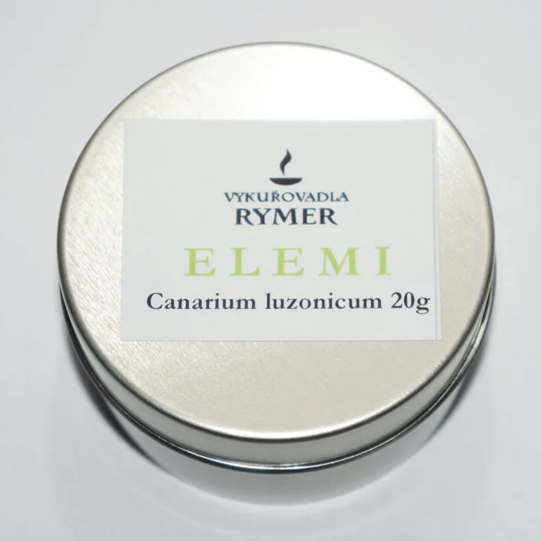 Elemi – hustá pryskyřice z Kanárníku luzonského s éterickou citrónovou vůní