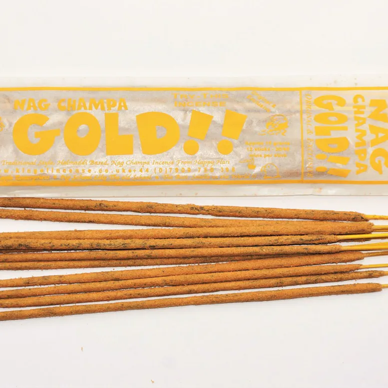Vonné tyčinky - HH Nag Champa Gold přírodní  vonné kužílky, agarbathi vhodné k provonění prostoru s ušlechtilou vůní