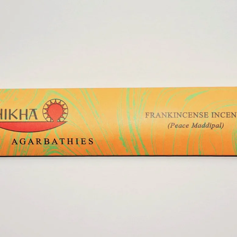 AUROSHIKHA Frankincense  přírodní vonné tyčinky, agarbathi vhodné k provonění prostoru s ušlechtilou vůní