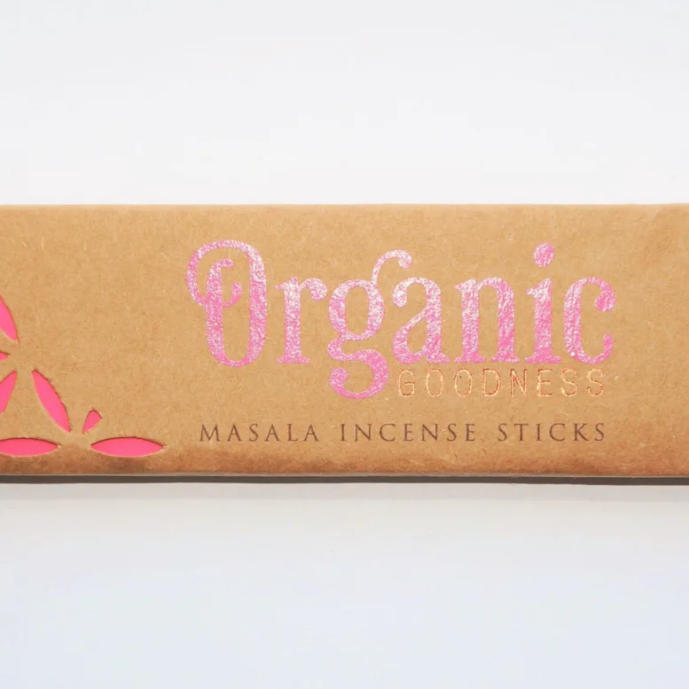 Vonné tyčinky - Organic ROSE přírodní vonné tyčinky, agarbathi vhodné k provonění prostoru s ušlechtilou vůní