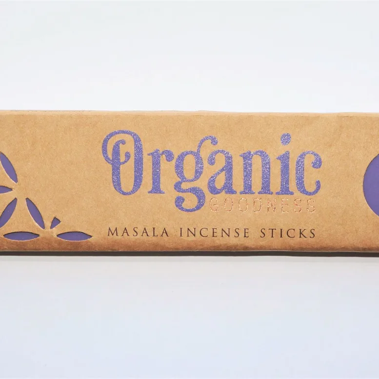 Vonné tyčinky - Organic LAVENDER přírodní vonné tyčinky, agarbathi vhodné k provonění prostoru s ušlechtilou vůní