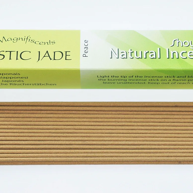 Vonné tyčinky - Magnifiscents - MYSTIC JADE, Shoyeido  luxusní vonné tyčinky s minimem kouře pro provonění prostoru a vytvoření relaxační atmosféry