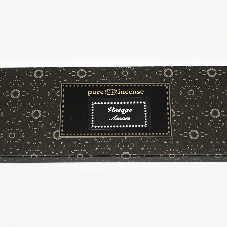 Vonné tyčinky - Pure Incense, Vintage Assam Agarwood přírodní luxusní vonné tyčinky, agarbathi vhodné k provonění prostoru s ušlechtilou vůní