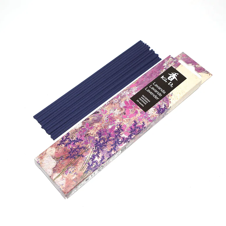 Vonné tyčinky - Koh-Do LAVANDA, Nippon Kodo  luxusní vonné tyčinky s minimem kouře pro provonění prostoru a vytvoření relaxační atmosféry