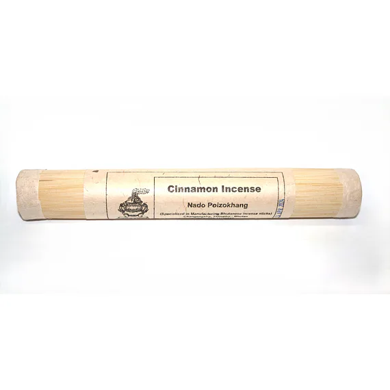 Vonné tyčinky - NADO POIZOKHANG - CINNAMON INCENSEvzácné ručně vyrobené řemeslné čistě přírodní vonné tyčinky k očistě, ochraně a meditaci z himálajského Království Bhútán