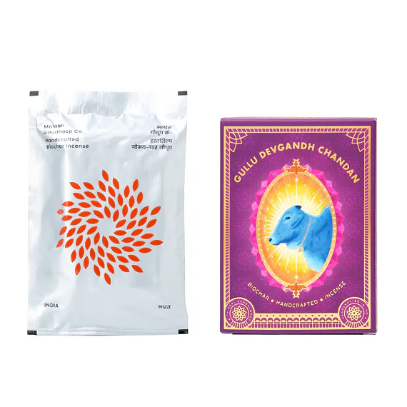 Vonné tyčinky - Malaan Gaudhoop - Gullu Devgandh Chandan, vůně čistého santalu evokuje atmosféru starověkých hinduistických chrámů
