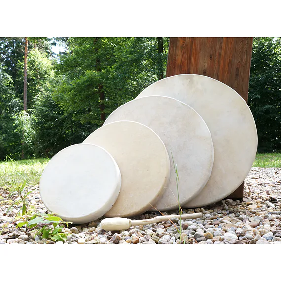 Ručně vyráběný šamanský buben 50 cm, různé rozměry
