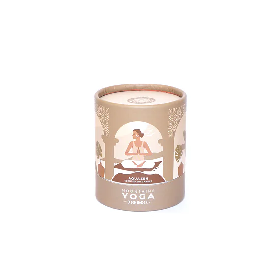 Svíce Moonshine Yoga, AQUA ZEN, k podpoře vašich rituálů, jógové praxi, relaxaci a očistě