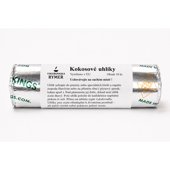 Kokosové uhlíky Three Kings 10 ks tablet – přírodní uhlík na vykuřování