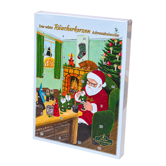 Adventní kalendář s 24 františky v různých vánočních vůních