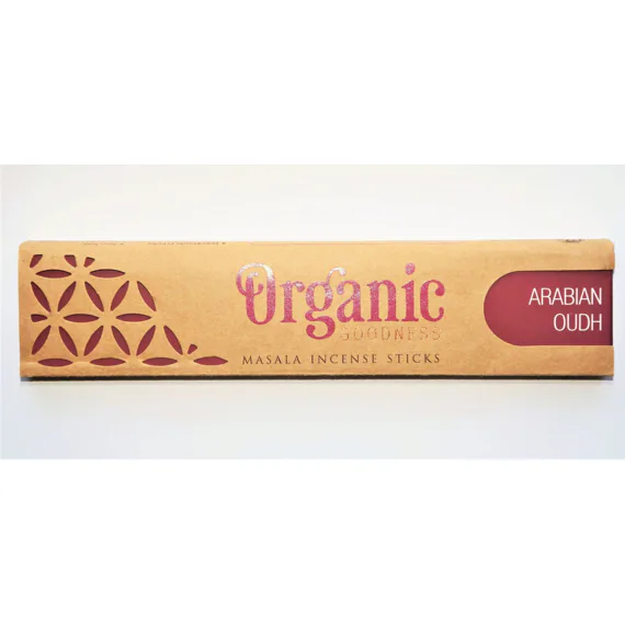 Vonné tyčinky - Organic ARABIAN OUD přírodní vonné tyčinky, agarbathi vhodné k provonění prostoru s ušlechtilou vůní